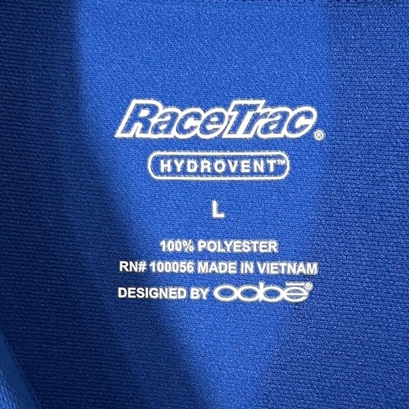 Oobe Polo Shirt Men L RaceTrac Race Trac Track Employee Uniform Gas - Picture 10 of 16